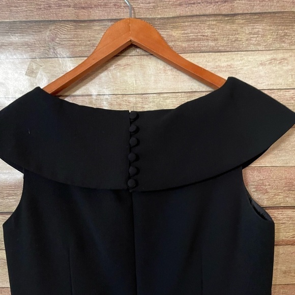 Calvin Klein Women’s Retro Style Black Crepe Cocktail Dress Size: 8 - Picture 7 of 8
